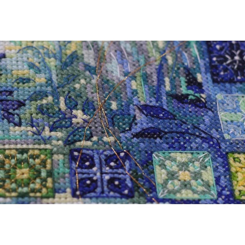 Abris Art Dawn Over the River Counted Cross Stitch Kit