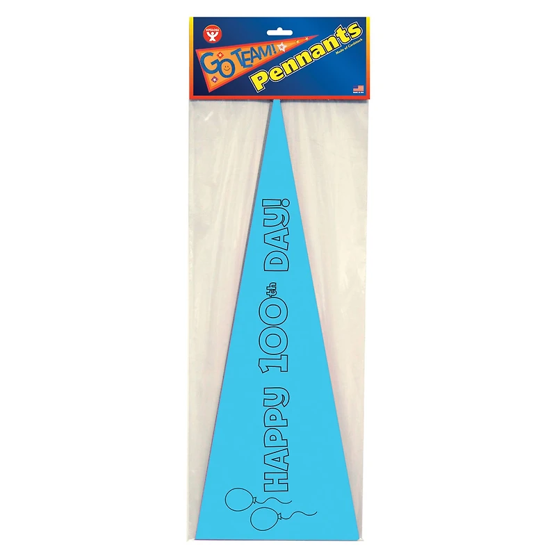 Hygloss® Happy 100th Day Paper Pennants, Pack of 36