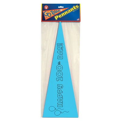 Hygloss® Happy 100th Day Paper Pennants, Pack of 36