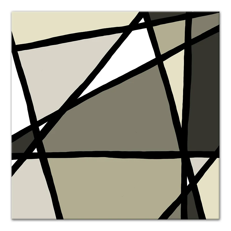 Neutral Modern Abstract 24" x 24" Canvas Wall Art