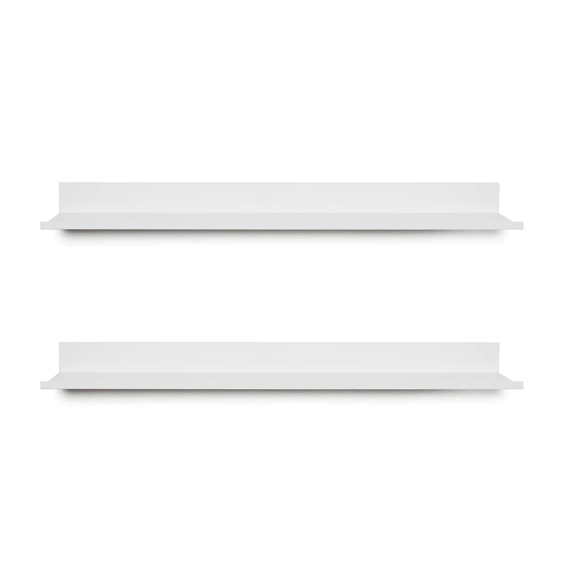 HangZ™ White 24" No Stud Photo Ledge, 2ct.