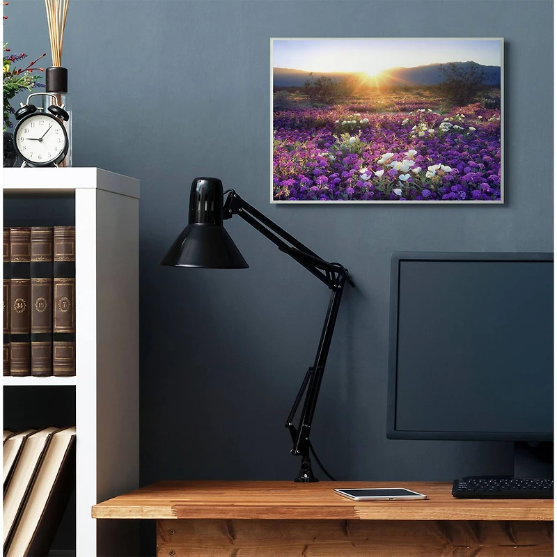 Stupell Industries Dune Wildflowers at Sunset Framed Wall Art