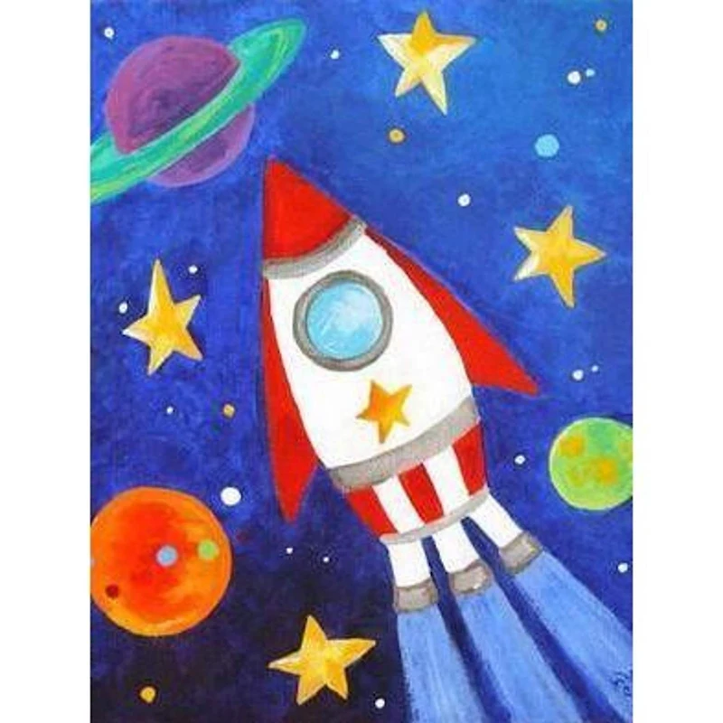 Crafting Spark Space Ship Diamond Painting Kit