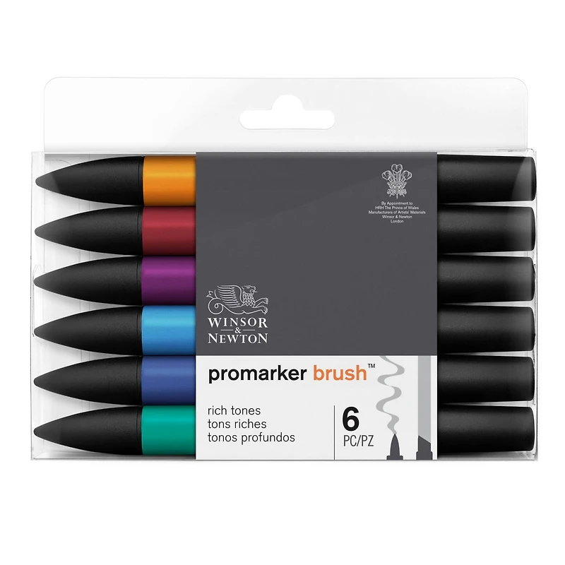Winsor & Newton® 6 Rich Tone Promarker Brush™ Set