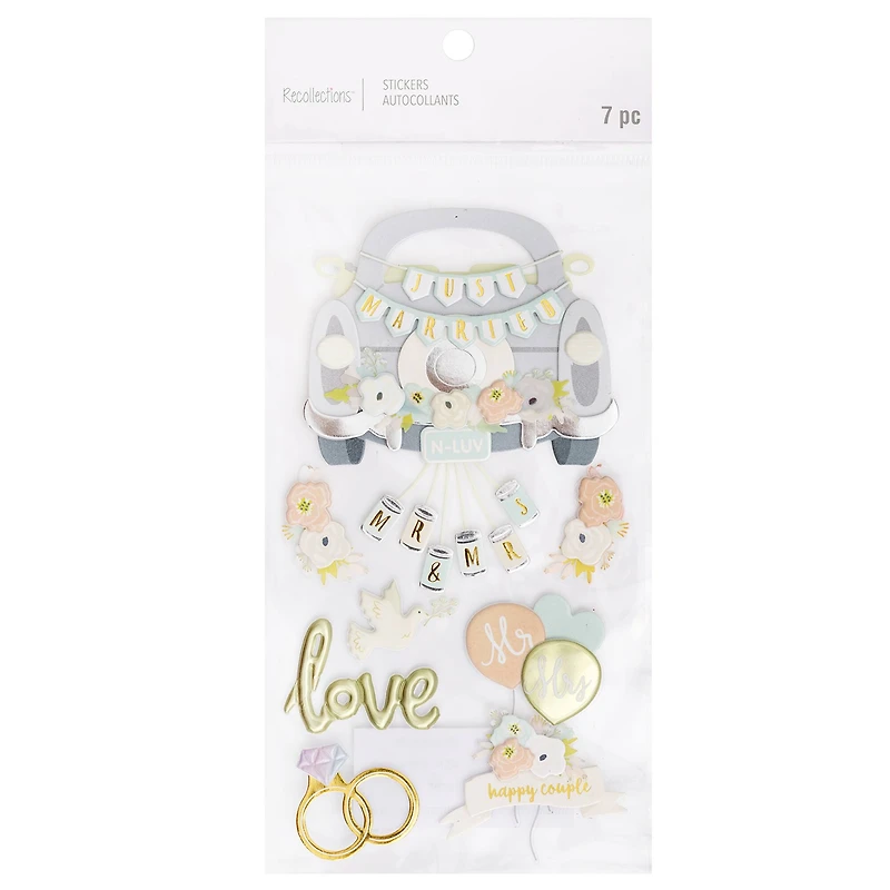 Just Married Car Dimensional Stickers by Recollections™