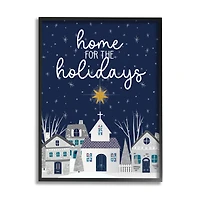 Stupell Industries Home For The Holidays Night Sky Framed Giclee Art
