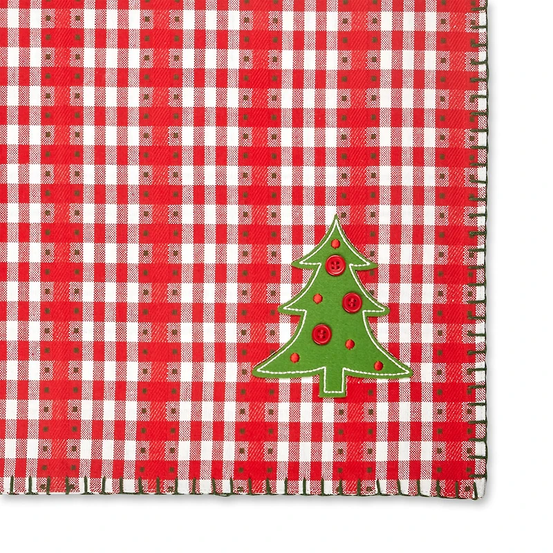 DII® Embellished Jolly Tree Placemats, 4ct.