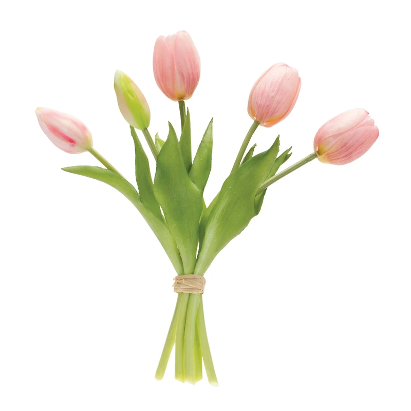 10.5" Pink Tulip Floral Bundle, 2ct.