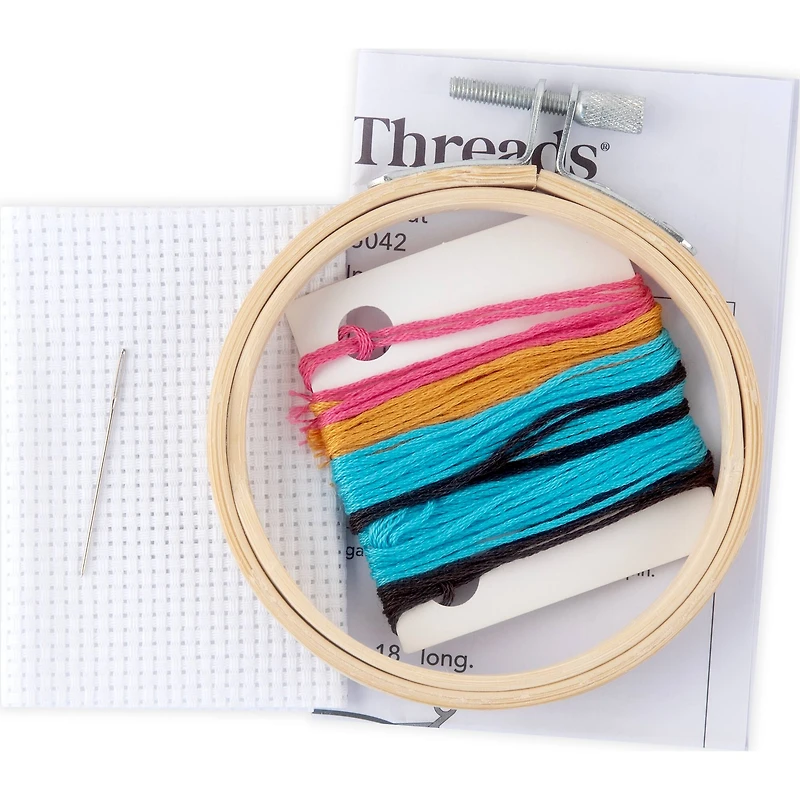 Sprinkle Donut Counted Cross Stitch Kit by Loops & Threads®