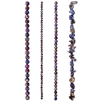 Dark Purple Jasper Semi-Precious Beads Value Pack by Bead Landing™