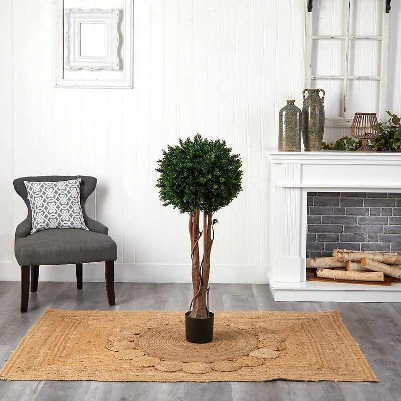 3.8ft. Potted Boxwood Topiary Tree