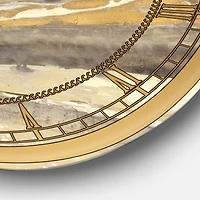 Designart 'Fire And Ice Minerals V Glam Wall Clock