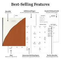 2024 Rust Large Monthly Planner