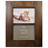 Expressions™ 2 Opening 5" x 7" Espresso Salvage Chic Frame by Studio Décor®