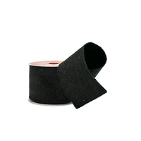 2.5" x 20ft. Black Glitter Wired Taffeta Ribbon by Celebrate It®