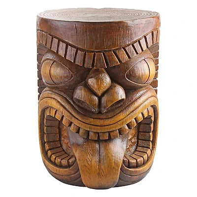 Design Toscano 20.5" The Lono Grand Tiki Sculptural Table