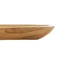 Brown Natural Ship Teak Wood Rustic Tray