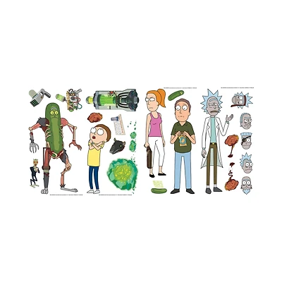 RoomMates Rick and Morty Peel & Stick Wall Decals