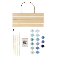 8" x 10" Abstract Flower Paint-by-Number Kit with Wood Display Hanger by Artist's Loft®