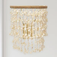 Hello Honey® 10" Round Metal and Shell Wall Sconce