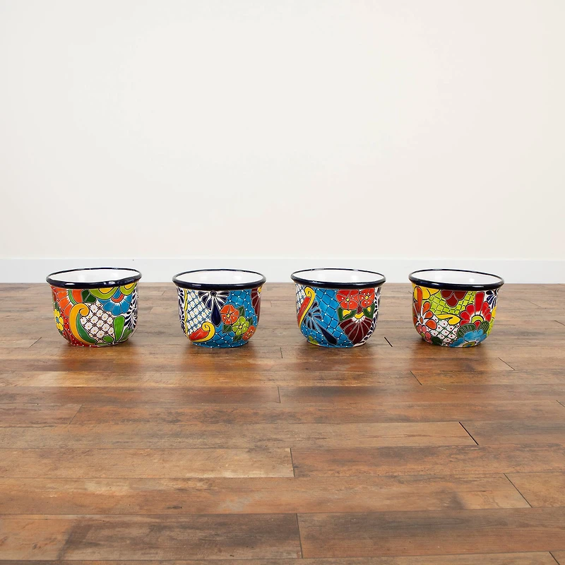 12.5" Handmade Mexican Talavera Ceramic Planter
