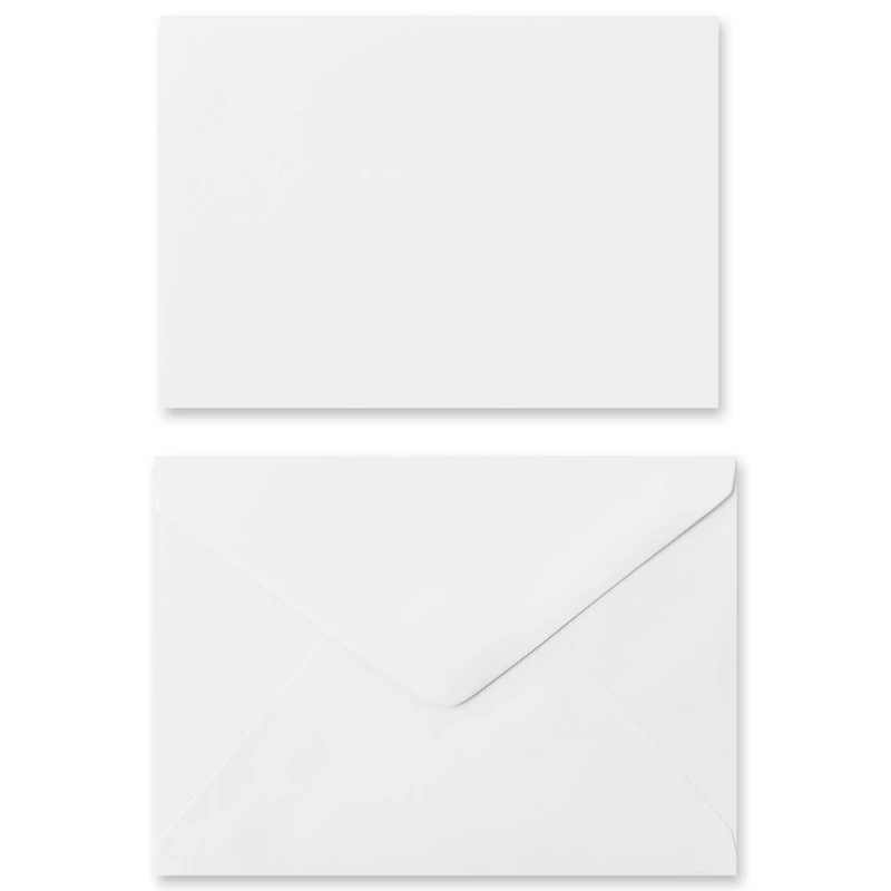12 Packs: 10 ct. (120 total) White Cards & Envelopes by Recollections™, 5" x 7"