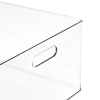 13" x 13" Clear Storage Bin with Handles by Simply Tidy™