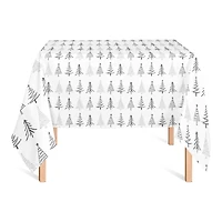 58" Christmas Tree Sketches Tablecloth