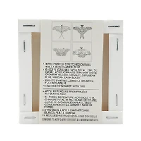 4" x 4" Moths Canvas Painting Kit by Craft Smart®