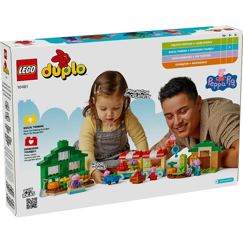 LEGO® DUPLO® Peppa Pig Grandpa Pig’s Garden and Greenhouse Building Set 10461
