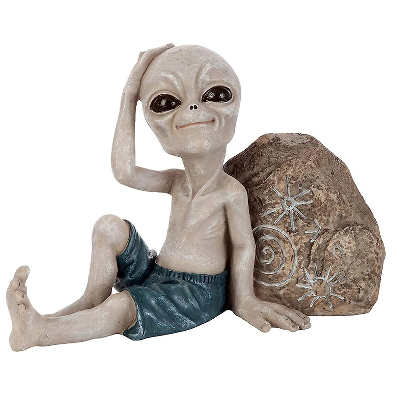 Design Toscano 11" Surfer Dude Out of this World Alien Statue