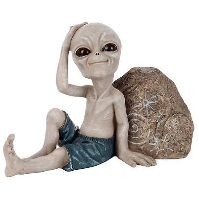 Design Toscano 11" Surfer Dude Out of this World Alien Statue
