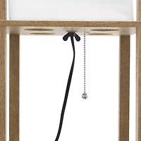 Simple Designs 5.2ft. Modern 3-Tier Floor Lamp Storage Shelf