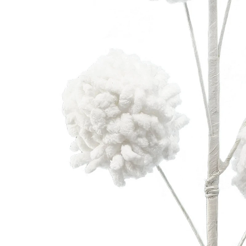 27" White Pom Pom Stem by Ashland®
