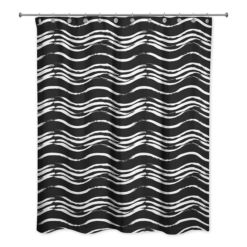 Waves Shower Curtain