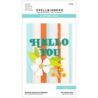 Spellbinders® Be Bold Uppercase Alphabet Etched Dies