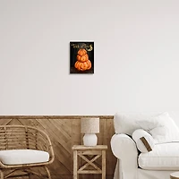 Stupell Industries Trick Or Treat Halloween Jack-o-Lantern Framed Giclee Art