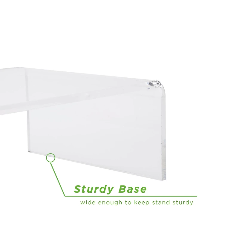 Mind Reader Clear Acrylic Monitor Stand