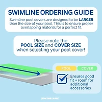 Swim Central 55ft. Blue Inground Rectangular Swimming Pool Winter Cover