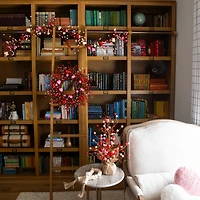 6ft. Artificial Valentine's Day Heart & Berry Twig Garland