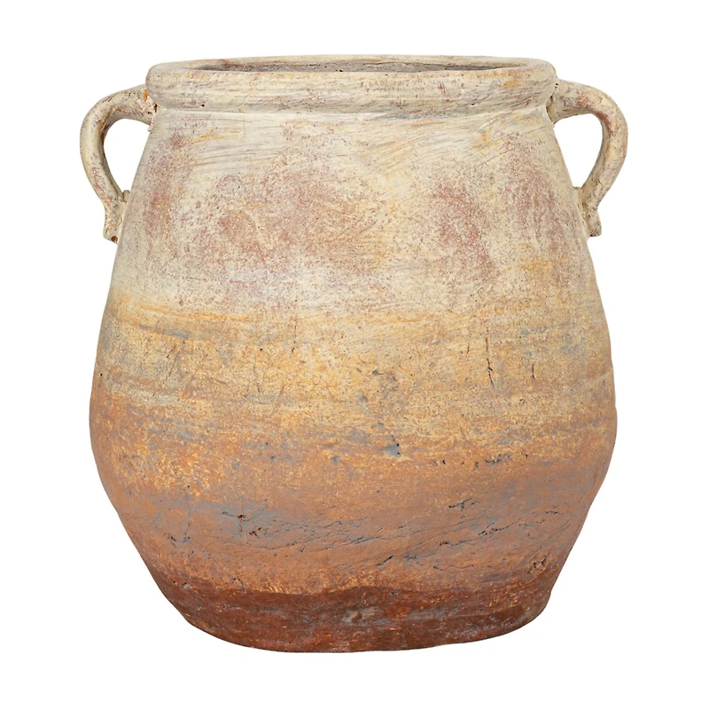 Hello Honey® 13.75" Whitewashed Terra Cotta Urn
