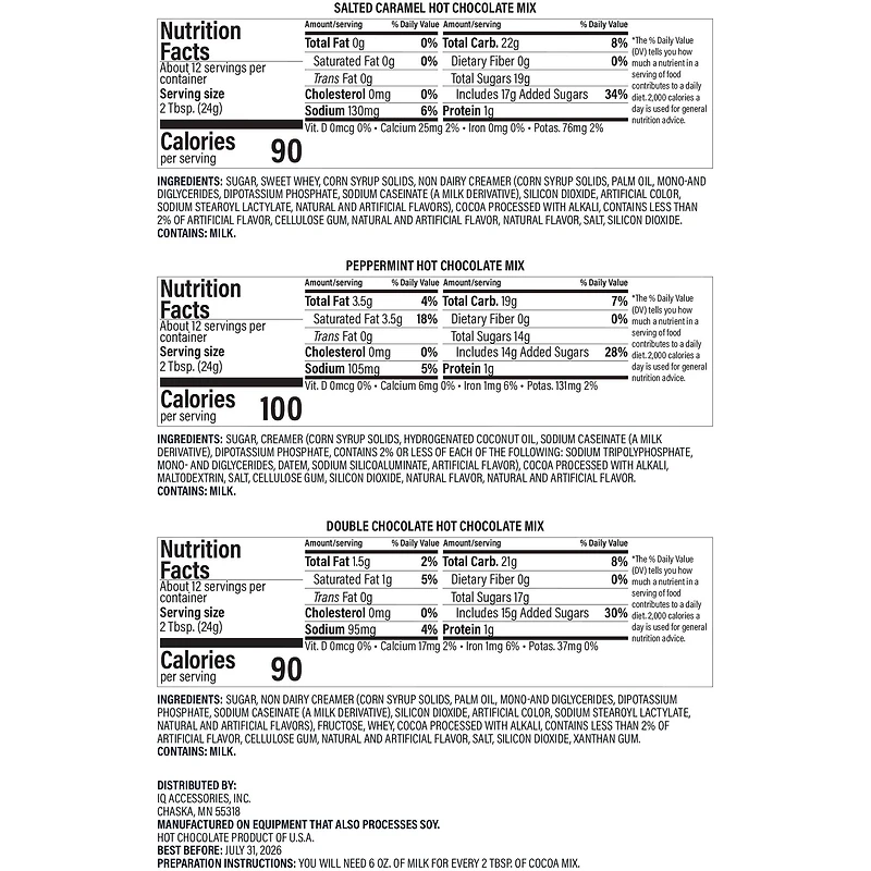 Hot Chocolate Mix Club Variety Pack