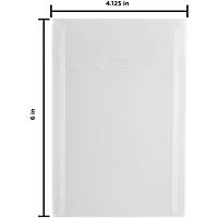 JAM Paper 4.13" x 6" Clear Plastic Tuck Flap Open End Envelopes, 24ct.