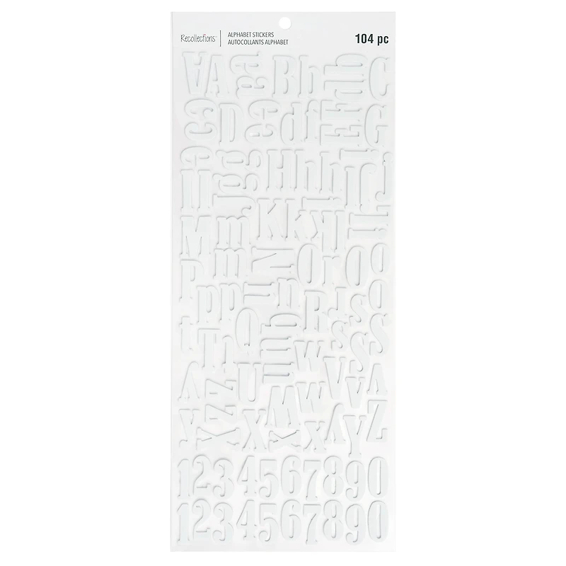 Large White Alphabet Foam Stickers by Recollections™