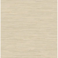 NuWallpaper Cream Tibetan Grasscloth Peel & Stick Wallpaper