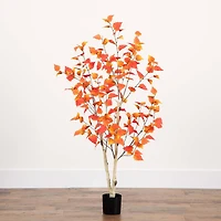 4ft. Potted Artificial Autumn Birch Tree