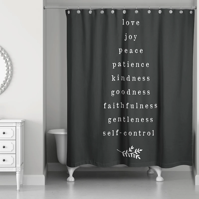Fruits of the Spirit 71" x 74" Shower Curtain