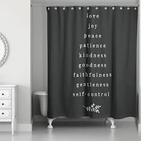 Fruits of the Spirit 71" x 74" Shower Curtain