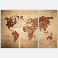 Designart - Ancient Map of The World VII