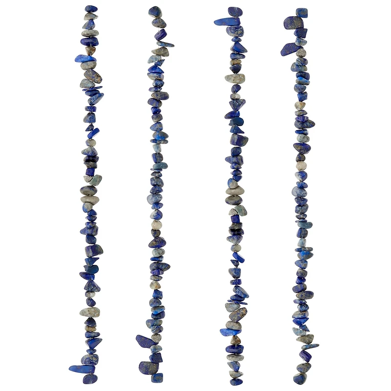 12 Pack: Blue Lapis Chip Beads by Bead Landing™